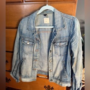 JCrew light denim jacket with stretch, size small